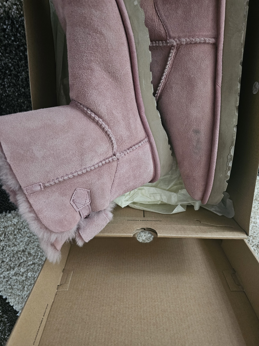 UGG Classic Short Boot in Dusty Rose Suede